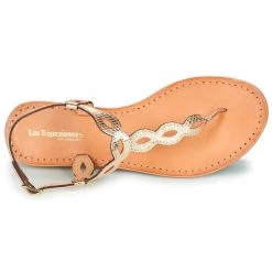 Chaussures Femme Sandales et Nu-pieds Les Tropéziennes par M Belarbi HALLYN Or -Sandales Soldes Boutique 21134898 500 F