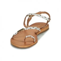 Chaussures Femme Sandales et Nu-pieds Les Tropéziennes par M Belarbi HANDIAMO Blanc / Multicolore -Sandales Soldes Boutique 21134904 500 C