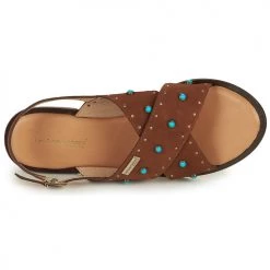 Chaussures Femme Sandales et Nu-pieds Les Tropéziennes par M Belarbi HELIXIR Marron -Sandales Soldes Boutique 21134908 500 F