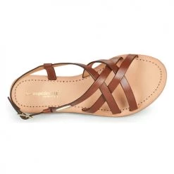 Chaussures Femme Sandales et Nu-pieds Les Tropéziennes par M Belarbi HENNY Marron -Sandales Soldes Boutique 21134910 500 F