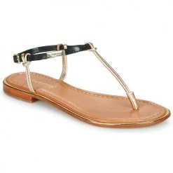 Chaussures Femme Sandales et Nu-pieds Les Tropéziennes par M Belarbi HOCLEO Noir / Or