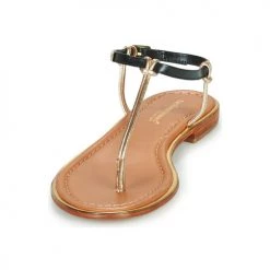 Chaussures Femme Sandales et Nu-pieds Les Tropéziennes par M Belarbi HOCLEO Noir / Or -Sandales Soldes Boutique 21134923 500 C