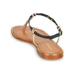Chaussures Femme Sandales et Nu-pieds Les Tropéziennes par M Belarbi HOCLEO Noir / Or -Sandales Soldes Boutique 21134923 500 E