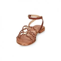 Chaussures Femme Sandales et Nu-pieds Les Tropéziennes par M Belarbi HOMAYA Marron / Or -Sandales Soldes Boutique 21134927 500 C