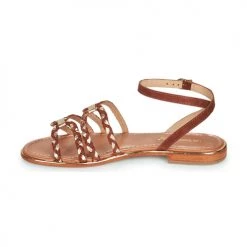 Chaussures Femme Sandales et Nu-pieds Les Tropéziennes par M Belarbi HOMAYA Marron / Or -Sandales Soldes Boutique 21134927 500 D
