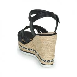 Chaussures Femme Sandales et Nu-pieds Tom Tailor 3290209 Noir -Sandales Soldes Boutique 21135016 500 E