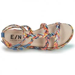 Chaussures Femme Sandales et Nu-pieds Elue par nous LECHIEN Multicolore -Sandales Soldes Boutique 21135043 500 F