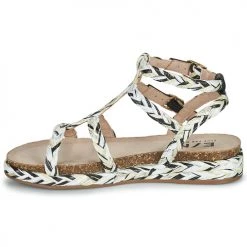 Chaussures Femme Sandales et Nu-pieds Elue par nous LECHIEN Noir -Sandales Soldes Boutique 21135045 500 D