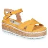Chaussures Femme Sandales et Nu-pieds Elue par nous LEMILIO Jaune