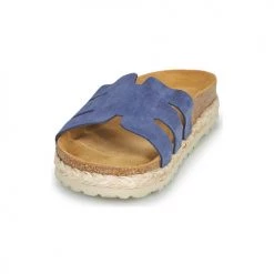 Chaussures Femme Sandales et Nu-pieds Elue par nous LEO Bleu -Sandales Soldes Boutique 21135049 500 C