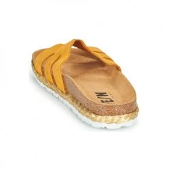 Chaussures Femme Sandales et Nu-pieds Elue par nous LEO Jaune -Sandales Soldes Boutique 21135050 500 E