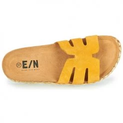 Chaussures Femme Sandales et Nu-pieds Elue par nous LEO Jaune -Sandales Soldes Boutique 21135050 500 F