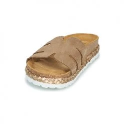 Chaussures Femme Sandales et Nu-pieds Elue par nous LEO Taupe -Sandales Soldes Boutique 21135051 500 C