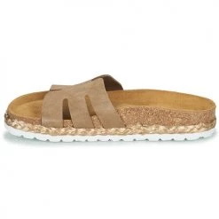 Chaussures Femme Sandales et Nu-pieds Elue par nous LEO Taupe -Sandales Soldes Boutique 21135051 500 D