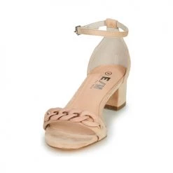 Chaussures Femme Sandales et Nu-pieds Elue par nous LEOPAUL Nude -Sandales Soldes Boutique 21135052 500 C