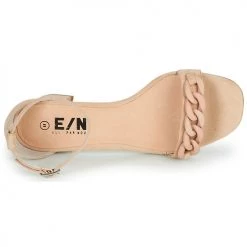 Chaussures Femme Sandales et Nu-pieds Elue par nous LEOPAUL Nude -Sandales Soldes Boutique 21135052 500 F