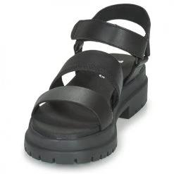 Chaussures Femme Sandales et Nu-pieds Timberland LONDON VIBE 3 BANDS Noir -Sandales Soldes Boutique 21182794 500 C