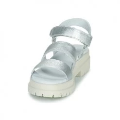 Chaussures Femme Sandales et Nu-pieds Timberland LONDON VIBE 3 BANDS Argenté -Sandales Soldes Boutique 21182795 500 C