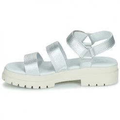 Chaussures Femme Sandales et Nu-pieds Timberland LONDON VIBE 3 BANDS Argenté -Sandales Soldes Boutique 21182795 500 D