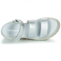 Chaussures Femme Sandales et Nu-pieds Timberland LONDON VIBE 3 BANDS Argenté -Sandales Soldes Boutique 21182795 500 F