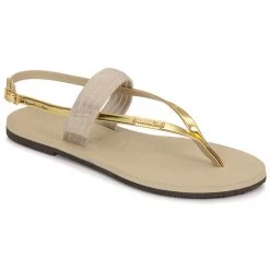 Chaussures Femme Sandales et Nu-pieds Havaianas YOU FLORIPA Beige / Doré