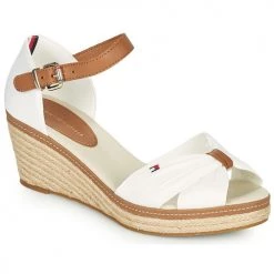 Chaussures Femme Sandales et Nu-pieds Tommy Hilfiger ICONIC ELBA SANDAL Blanc