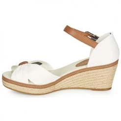 Chaussures Femme Sandales et Nu-pieds Tommy Hilfiger ICONIC ELBA SANDAL Blanc -Sandales Soldes Boutique 21189979 500 D