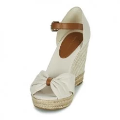 Chaussures Femme Sandales et Nu-pieds Tommy Hilfiger BASIC OPEN TOE HIGH WEDGE Beige -Sandales Soldes Boutique 21189980 500 C