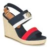 Chaussures Femme Sandales et Nu-pieds Tommy Hilfiger ESSENTIAL TOMMY HIGH WEDGE Bleu