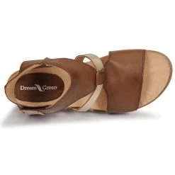 Chaussures Femme Sandales et Nu-pieds Dream in Green IRATIMO Marron -Sandales Soldes Boutique 21190393 500 F
