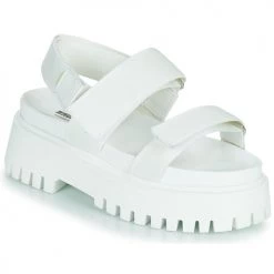 Chaussures Femme Sandales et Nu-pieds Bronx GROOVY-SANDAL Blanc