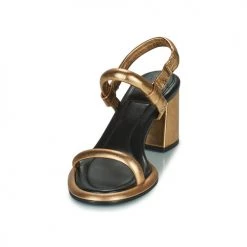 Chaussures Femme Sandales et Nu-pieds Bronx NEW-JAGGER Doré -Sandales Soldes Boutique 21191044 500 C
