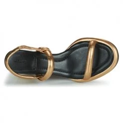 Chaussures Femme Sandales et Nu-pieds Bronx NEW-JAGGER Doré -Sandales Soldes Boutique 21191044 500 F