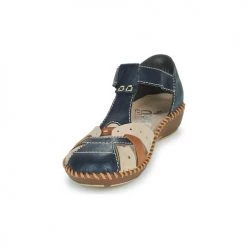 Chaussures Femme Sandales et Nu-pieds Rieker BLUE Bleu / Marron -Sandales Soldes Boutique 21191380 500 C