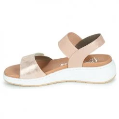 Chaussures Femme Sandales et Nu-pieds Rieker AQALTA Bronze -Sandales Soldes Boutique 21191383 500 D