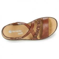 Chaussures Femme Sandales et Nu-pieds Remonte Dorndorf ODEON Marron / Leopard -Sandales Soldes Boutique 21191443 500 F