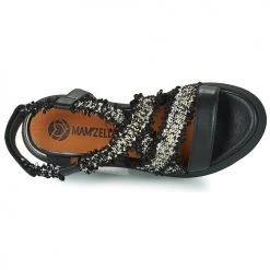Chaussures Femme Sandales et Nu-pieds Mam'Zelle CALINA Noir -Sandales Soldes Boutique 21200047 500 F