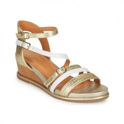 Chaussures Femme Sandales et Nu-pieds Mam'Zelle NAGA Doré / Blanc