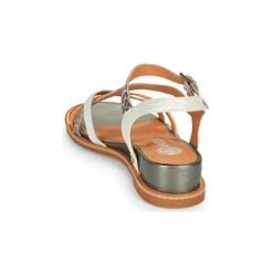 Chaussures Femme Sandales et Nu-pieds Mam'Zelle OLIM Leopard / Blanc / Jaune -Sandales Soldes Boutique 21200058 500 E