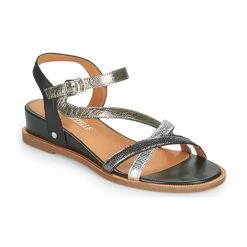 Chaussures Femme Sandales et Nu-pieds Mam'Zelle OLIM Noir / Etain