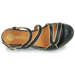 Chaussures Femme Sandales et Nu-pieds Mam'Zelle SELENE Noir 11 Chaussures Femme Sandales et Nu-pieds Mam'Zelle SELENE Noir -Sandales Soldes Boutique 21200063 500 F