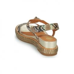 Chaussures Femme Sandales et Nu-pieds Mam'Zelle UDEO Python / Beige -Sandales Soldes Boutique 21200064 500 E