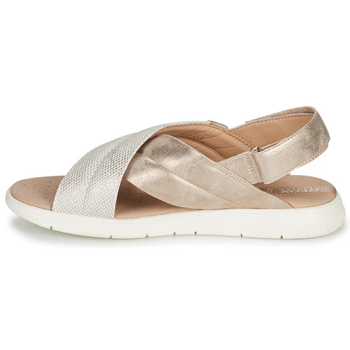 Chaussures Femme Sandales et Nu-pieds Geox D DANDRA A Beige / Doré 4 Chaussures Femme Sandales et Nu-pieds Geox D DANDRA A Beige / Doré – Image 4