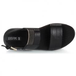 Chaussures Femme Sandales et Nu-pieds Geox D DANDRA B Noir -Sandales Soldes Boutique 21201177 500 F