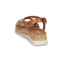 Chaussures Femme Sandales et Nu-pieds Geox D EOLIE D Marron -Sandales Soldes Boutique 21201178 500 E