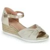 Chaussures Femme Sandales et Nu-pieds Geox D ISCHIA CORDA B Beige