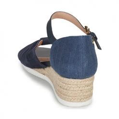 Chaussures Femme Sandales et Nu-pieds Geox D ISCHIA CORDA B Marine -Sandales Soldes Boutique 21201180 500 E