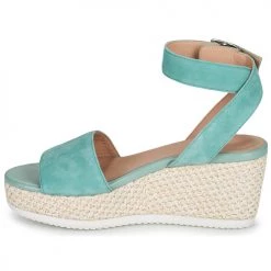 Chaussures Femme Sandales et Nu-pieds Geox D LIPARI A Vert -Sandales Soldes Boutique 21201181 500 D