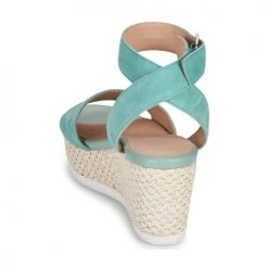 Chaussures Femme Sandales et Nu-pieds Geox D LIPARI A Vert -Sandales Soldes Boutique 21201181 500 E