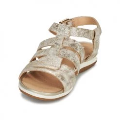 Chaussures Femme Sandales et Nu-pieds Geox D SANDAL VEGA D Doré -Sandales Soldes Boutique 21201183 500 C